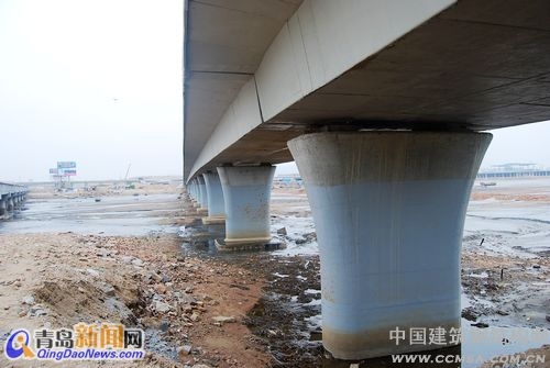 跨海大橋的建成將使青島老港、油港、前灣港連為一個整體